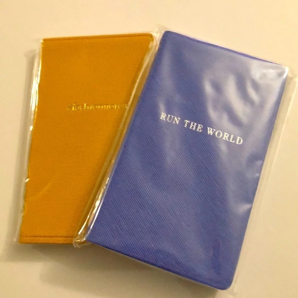 NEW Set of 2 MINI Graphic Image New York Mini Leather Notebooks